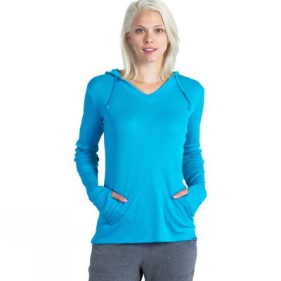 Sudadera Con Capucha ExOfficio BugsAway Lumen Mujer - Azules - Chile IUA263089